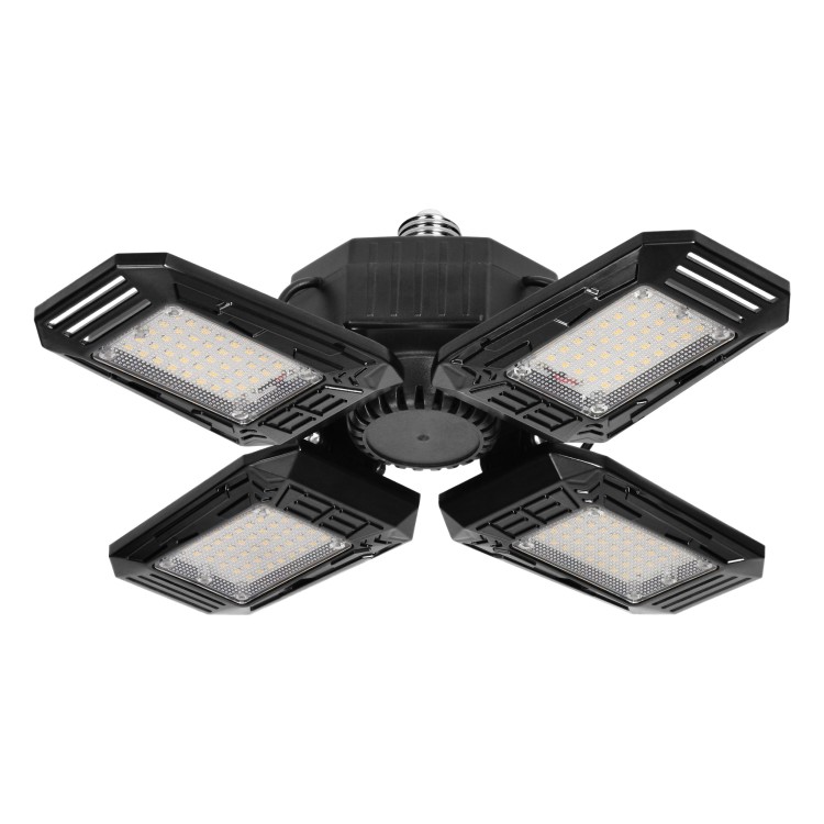 SYRIUSZ LED lampa warsztatowa składana 4-skrzydłowa, E27, 72W, 4000K, 6480lm WL-14 Virone