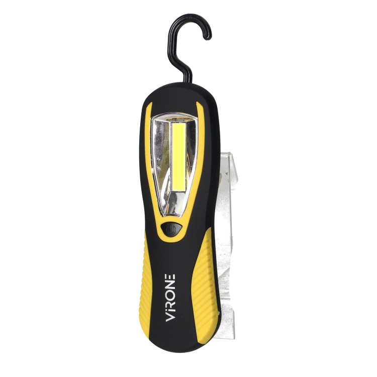 Latarka warsztatowa LED COB 3W, 200lm, 3 x AA magnes, haczyk WL-7 Virone