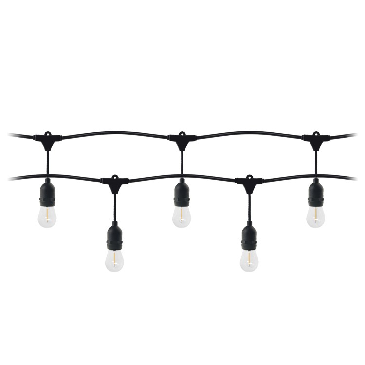 Girlanda oświetleniowa - 1 sznur 10 m (10 opraw) + 10 żarówek LED 1W E27, 3000K + 1 żarówka gratis LG-3/10M/E27/3 Virone