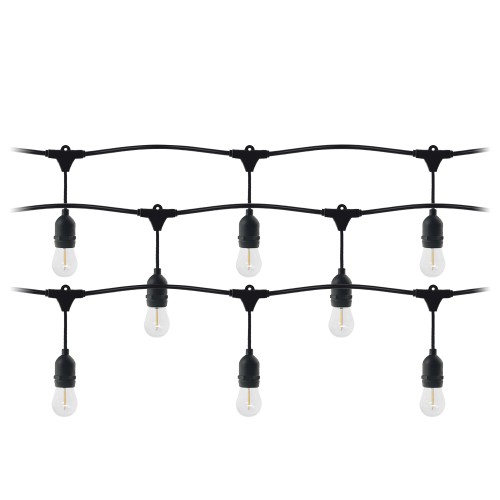 Girlanda oświetleniowa - 1 sznur 15 m (15 opraw) + 15 żarówek LED 1W E27, 3000K + 1 żarówka gratis LG-3/15M/E27/3 Virone