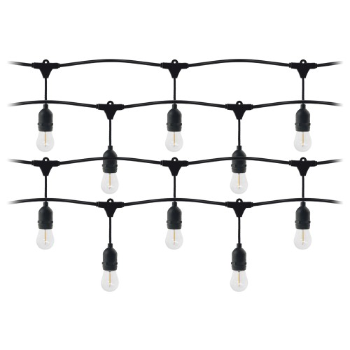 Girlanda oświetleniowa - 1 sznur 20 m (20 opraw) + 20 żarówek LED 1W E27, 3000K + 1 żarówka gratis LG-3/20M/E27/3 Virone