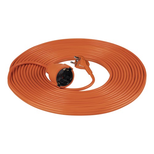 Przedłużacz ogrodowy jednogniazdowy Schuko, PVC 3x1mm², długość 10m GES-1(GS)/10M Virone