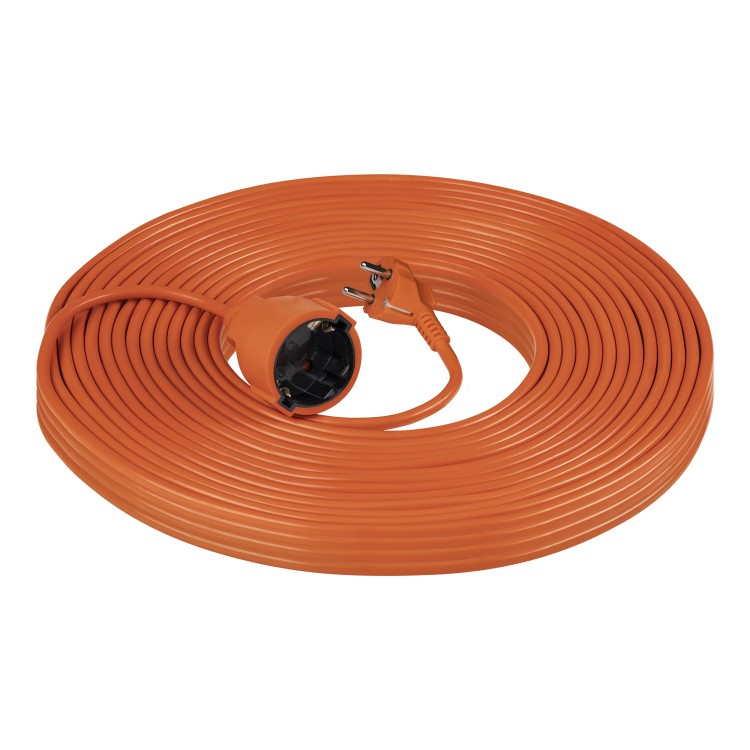 Przedłużacz ogrodowy jednogniazdowy Schuko, PVC 3x1mm², długość 20m GES-1(GS)/20M Virone