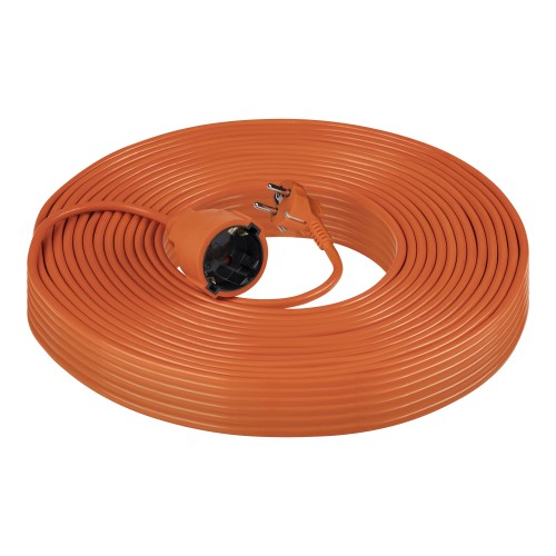 Przedłużacz ogrodowy pomarańczowy zalewany, IP20,1x2P+Z(Schuko),H05VV-F 3x1mm2,30m GES-1(GS)/30M Virone
