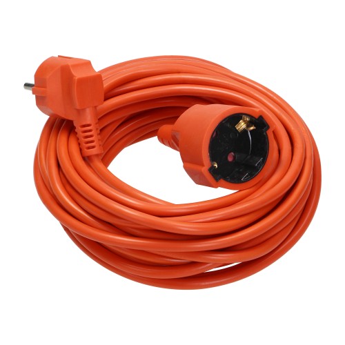 Przedłużacz ogrodowy jednogniazdowy Schuko, PVC 3x1mm², długość 50m GES-1(GS)/50M Virone