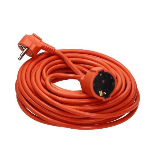 Przedłużacz ogrodowy jednogniazdowy Schuko, PVC 3x1,5mm², długość 30m GES-2(GS)/30M Virone