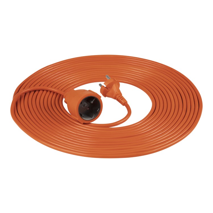 Przedłużacz PVC IP20 10m 1x2P, H03VV-F 2x1mm2 GES-3/10M Virone