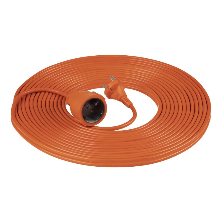 Przedłużacz PVC IP20 20m 1x2P, H03VV-F 2x1mm2 GES-3/20M Virone