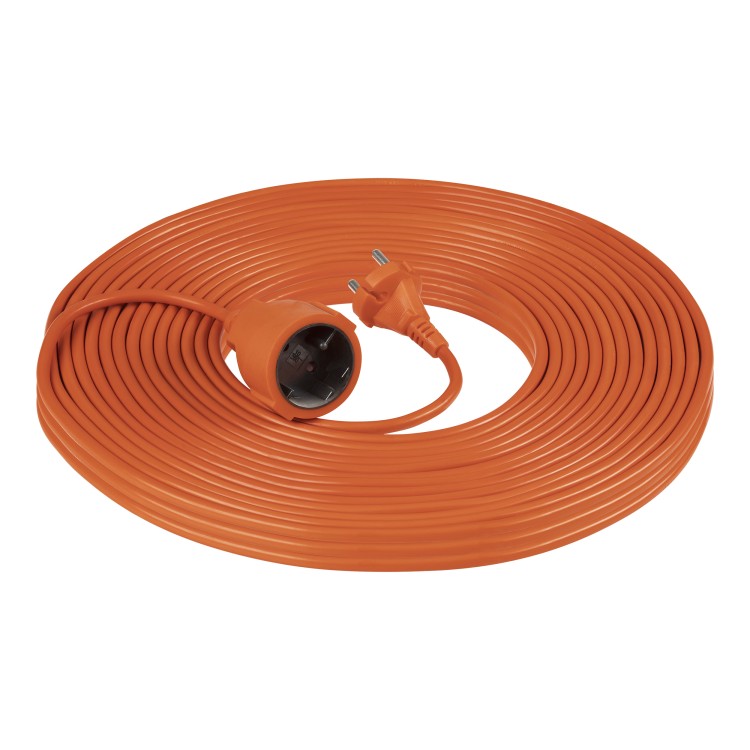 Przedłużacz PVC IP20 30m 1x2P, H03VV-F 2x1mm2 GES-3/30M Virone