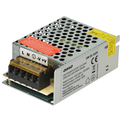 Zasilacz open frame 12VDC 25W, IP20 OR-ZL-1631 ORNO