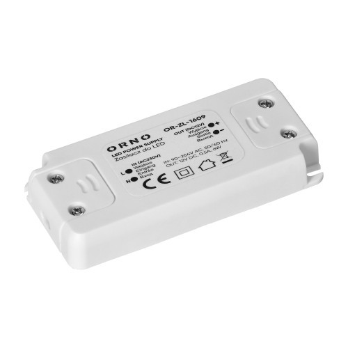 Zasilacz do LED 12VDC 6W, IP20 OR-ZL-1609 ORNO