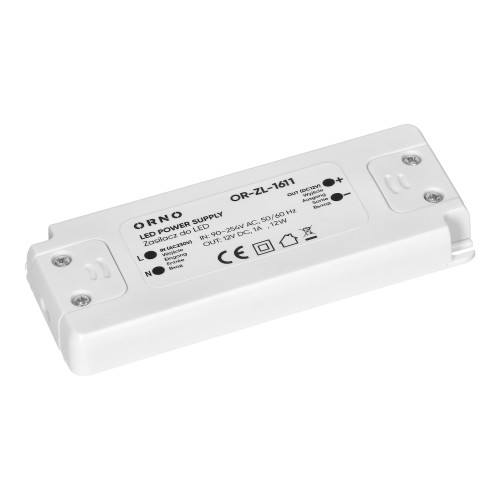 Zasilacz do LED 12VDC 12W, IP20 OR-ZL-1611 ORNO