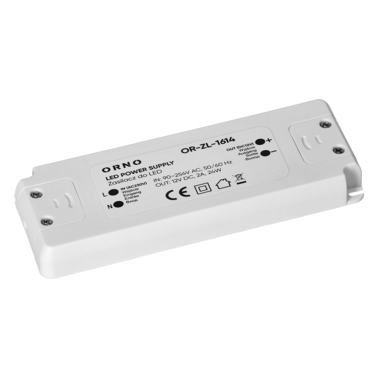 Zasilacz do LED 12VDC 24W, IP20 OR-ZL-1614 ORNO