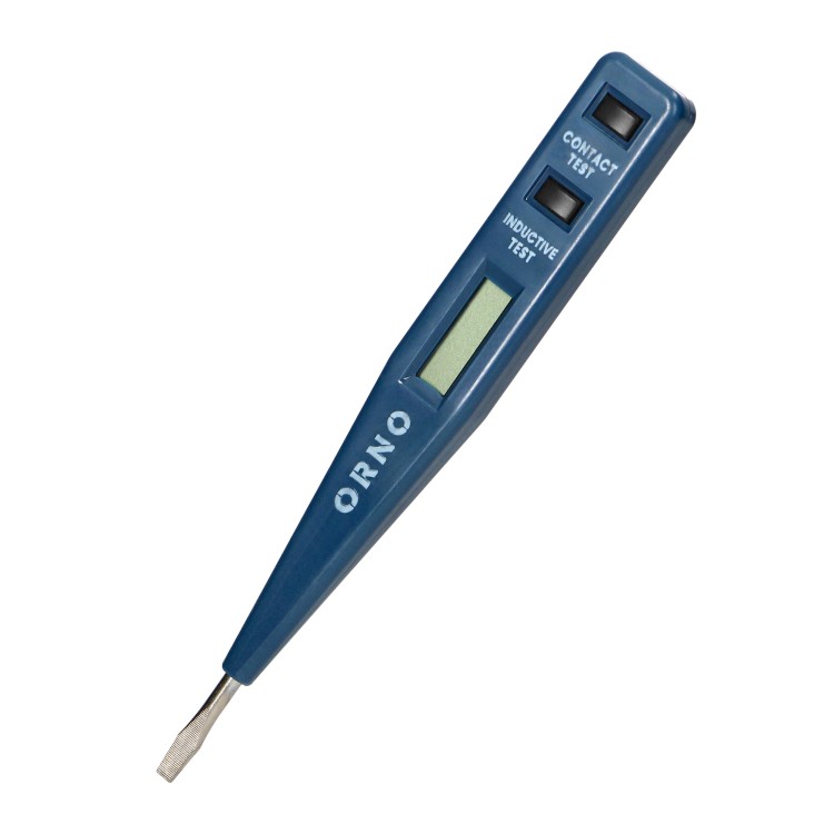 Elektroniczny próbnik napięcia 5w1, test obecności, pomiar, indukcja, ciągłość, polaryzacja DC, niebieski OR-AE-13289 ORNO