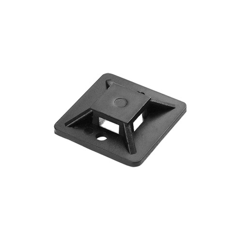 Uchwyt opaski kablowej, samoprzylepny, 20x20 mm, czarny, 50 sztuk OR-AE-13206/50 ORNO