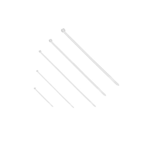 Zestaw opasek kablowych 100szt, kolor naturalny, W zestawie: 2,5x100-20szt, 2,5x200-20szt, 3,6x300-20szt, 4,8x300-20szt, 7,5x300-20szt OR-AE-13207 ORNO