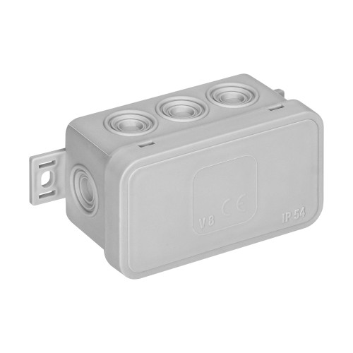 Puszka n/t CLICK IP54 8 przepustów kablowych 80x45x41mm szary OR-JB-13805/G ORNO
