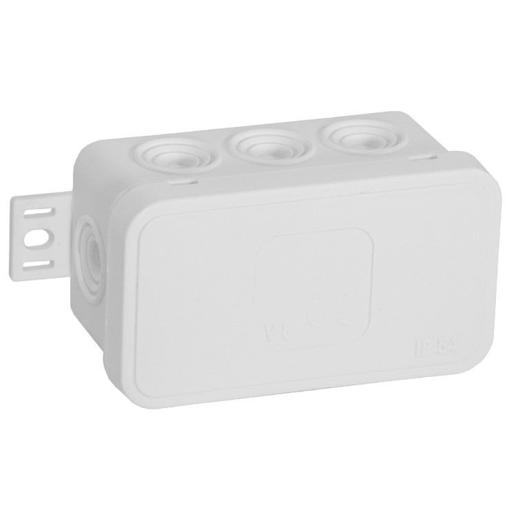 Puszka n/t CLICK IP54 8 przepustów kablowych 80x45x41mm biały 100 szt. OR-JB-13805/W/100 ORNO