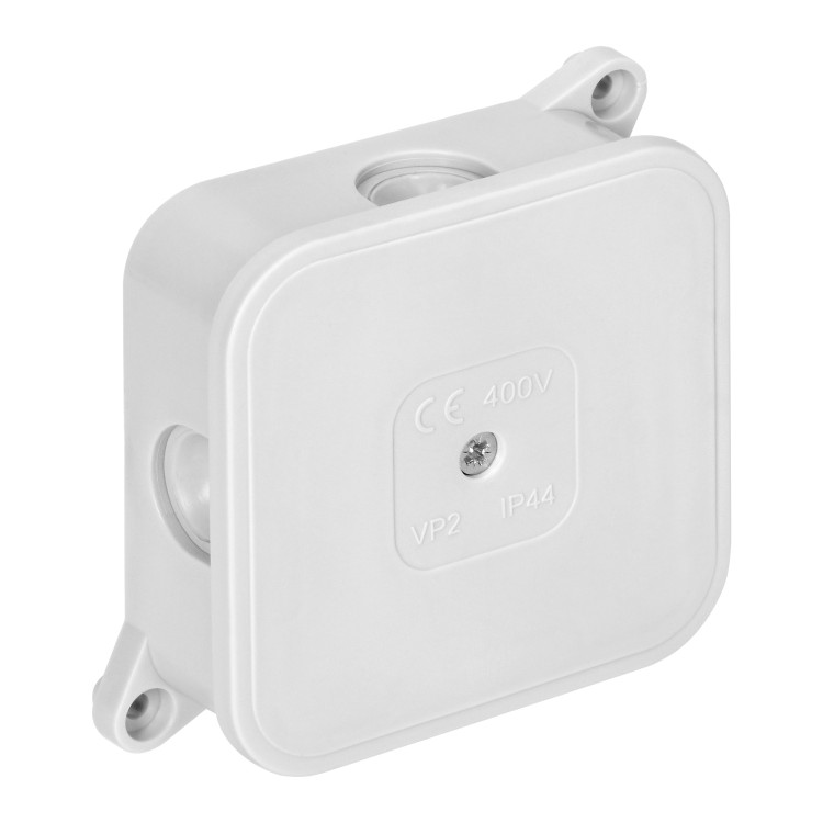 Puszka n/t ECO IP44 400V 4 dławnice gumowe 85x85x35mm biały OR-JB-13806/W ORNO
