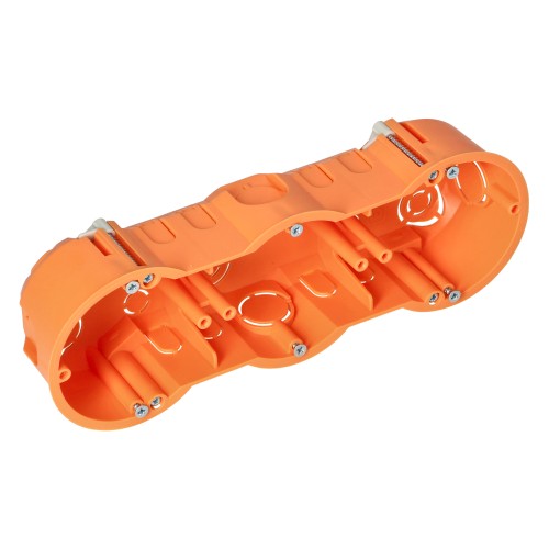 Puszka podtynkowa 60 mm płytka trzykrotna do G/K, 80 sztuk OR-JB-13813/3/80 ORNO