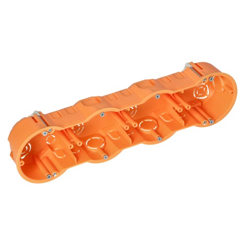 Puszka podtynkowa 60 mm płytka czterokrotna do G/K, 30 sztuk OR-JB-13813/4/30 ORNO