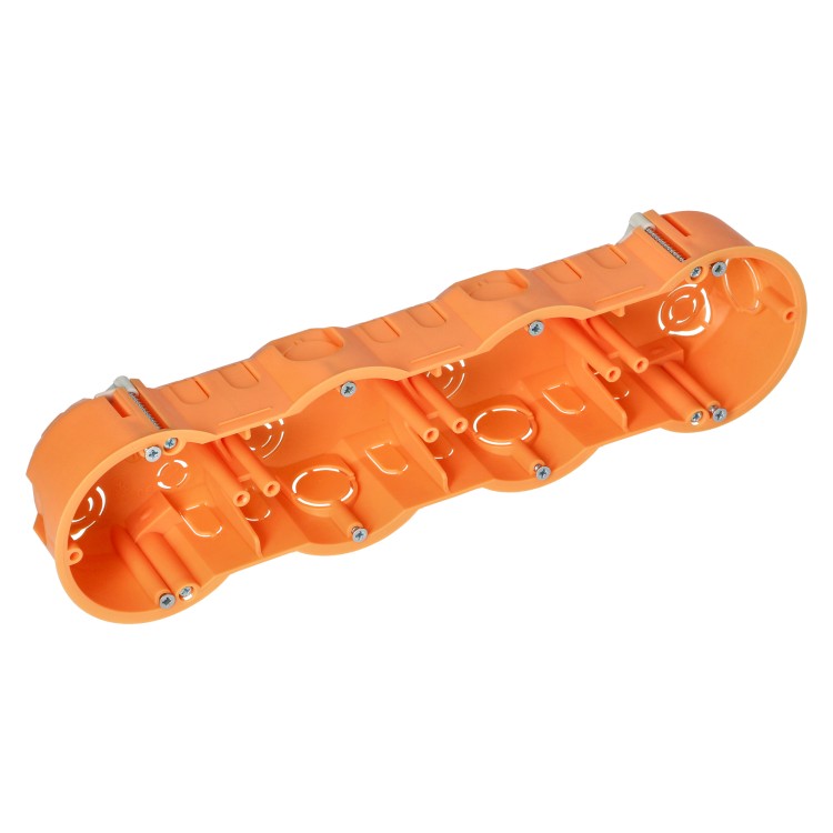 Puszka podtynkowa 60 mm płytka czterokrotna do G/K, 30 sztuk OR-JB-13813/4/30 ORNO