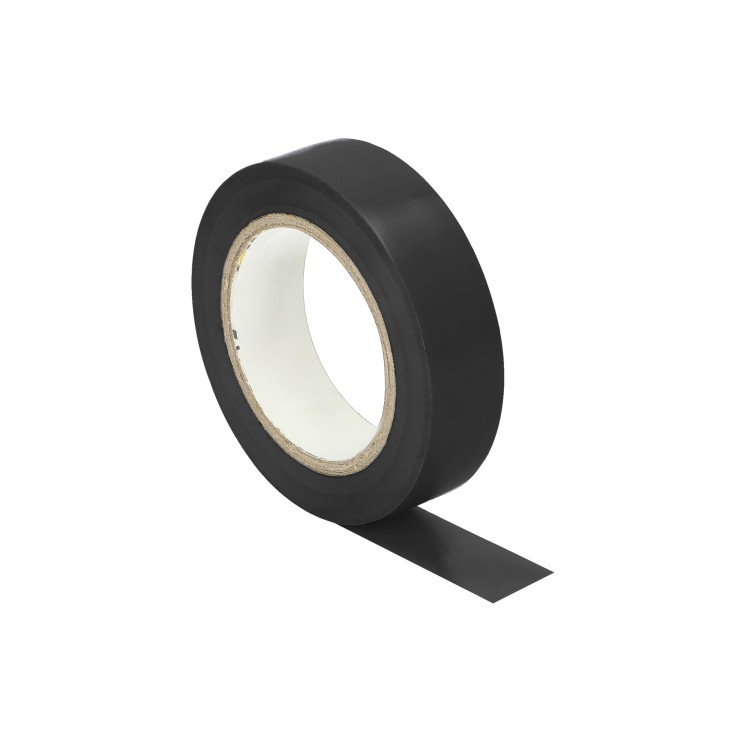 Zestaw 10 taśm izolacyjnych 15mm, czarna, uniepalniona, grubość 0,13mm, długość 10m OR-AE-13214/B/10M/S ORNO