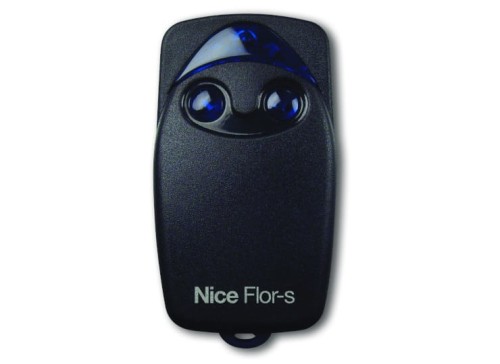 Pilot do bramy Nice FLO2R-S 2–kanałowy 433.92 MHz Flor-s czarny z granatowymi przyciskami Oryginalny