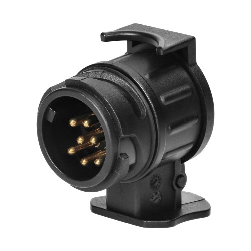 Adapter gniazda przyczepy, tworzywo 13/7-pin, 12/24V OR-AE-13229 ORNO