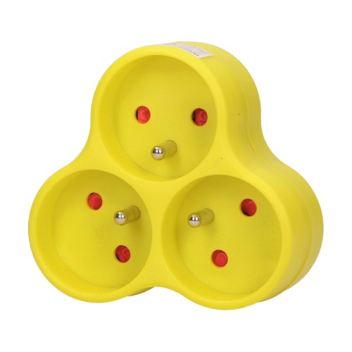 Rozgałęźnik 3x2P+Z, limonkowy OR-AE-13134/L ORNO