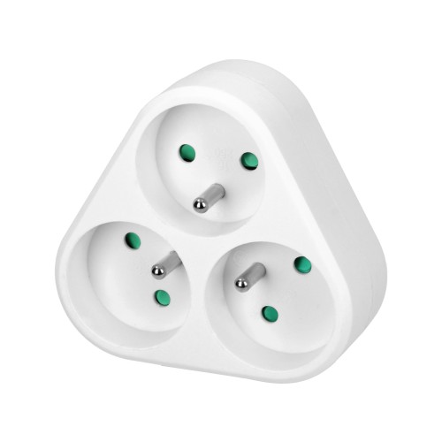 Rozgałęźnik 3x2P+Z, biały OR-AE-13178 ORNO