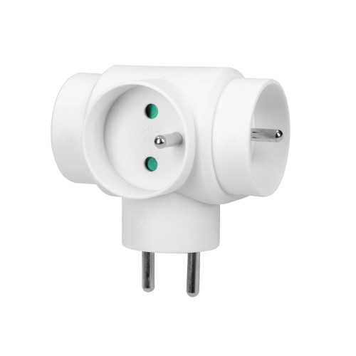 Rozgałęźnik 3x2P+Z, biały OR-AE-13184 ORNO