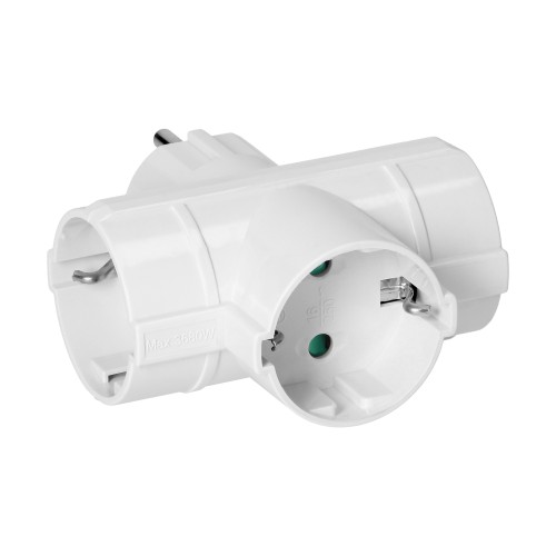 Rozgałęźnik 3x2P+Z (Schuko), biały OR-AE-13184(GS) ORNO