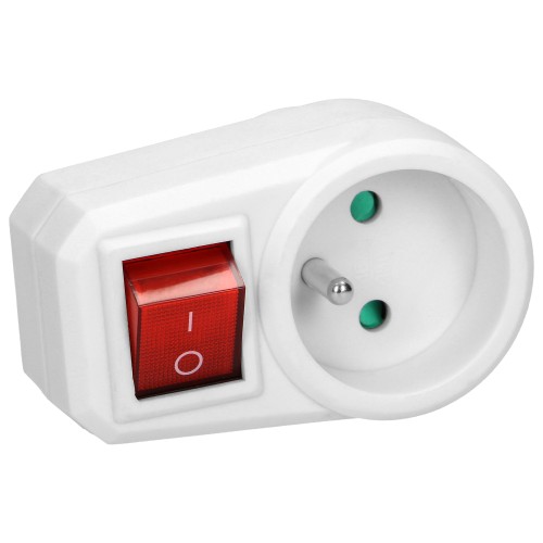 Adapter 1x2P+Z z włącznikiem OR-AE-13188 ORNO