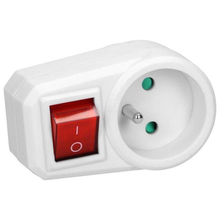 Adapter 1x2P+Z z włącznikiem OR-AE-13188 ORNO