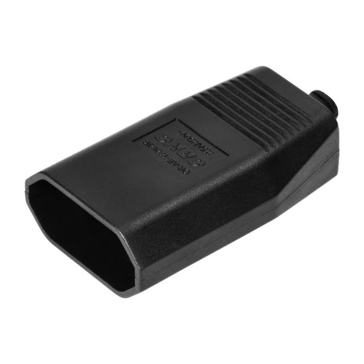 Gniazdo płaskie bez uziemienia, 2,5A, 250V, czarny poliwęglan, 50 sztuka OR-AE-13242/B/50 ORNO