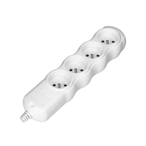 Rozgałęźnik wielogniazdowy 4x2P+Z, biały OR-AE-13264/W ORNO
