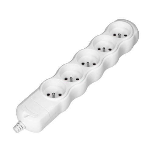 Rozgałęźnik wielogniazdowy 5x2P+Z, biały OR-AE-13266/W ORNO
