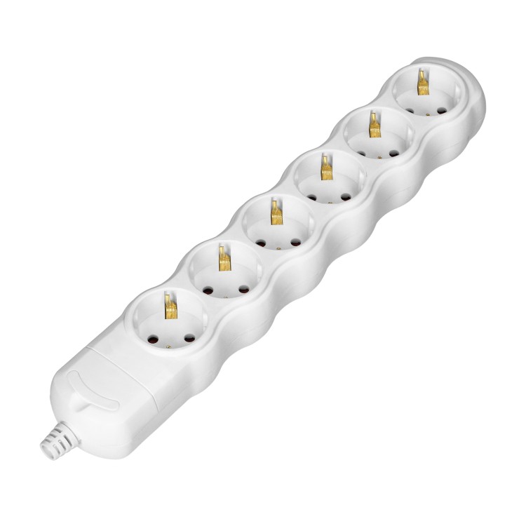 Rozgałęźnik wielogniazdowy 6x2P+Z, Schuko, biały OR-AE-13268(GS)/W ORNO