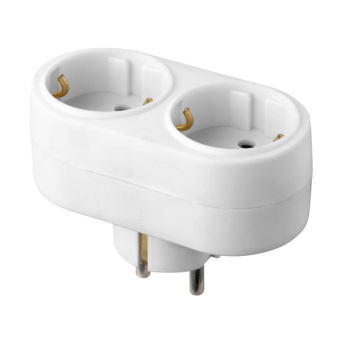 Rozgałęźnik owalny 2x2P+Z, Schuko, biały OR-AE-13270(GS)/W ORNO