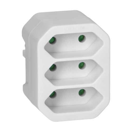 Rozgałęźnik 3x2P euro biały OR-AE-13278/W ORNO