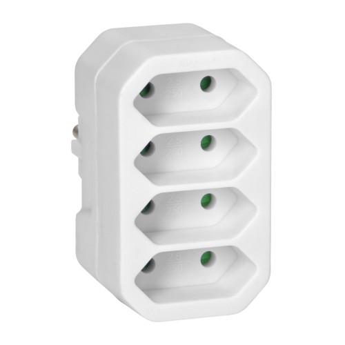 Rozgałęźnik 4x2P euro biały OR-AE-13279/W ORNO
