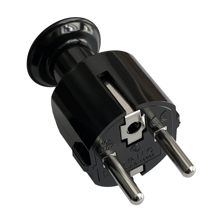 Wtyczka prosta Uni-Schuko 16A, 230V, czarna OR-AE-13304/B ORNO