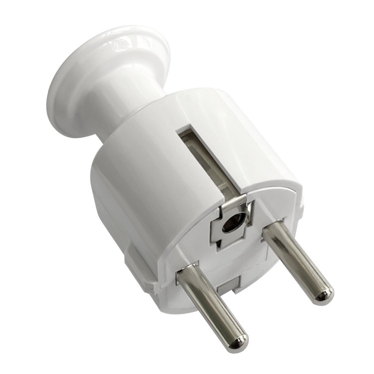 Wtyczka prosta Uni-Schuko 16A, 230V, biała OR-AE-13304/W ORNO