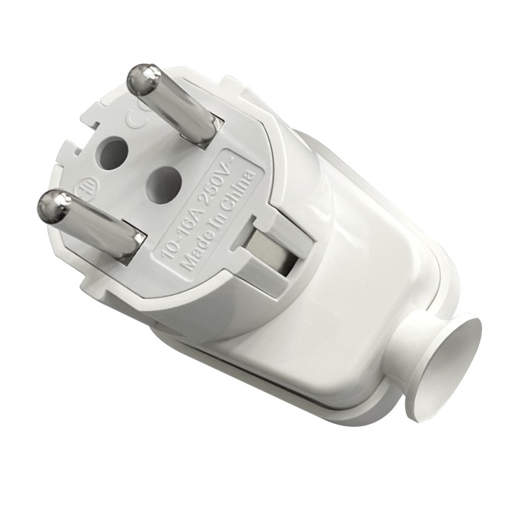 Wtyczka kątowa Uni-Schuko 16A, 230V, biała OR-AE-13305/W ORNO