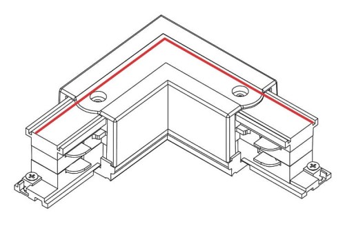 Łącznik do szynoprzewodu kątowy L CTLS POWER L CONNECTOR LEFT BLACK L-L 8706 NOWODVORSKI Lighting Loft nowoczesna trójfazowa 3 fazowa 3F sufitowy ścienny do oświetlenie szynowe listwa natynkowa szynoprzewodów złączka kątowa czarny Inspiracje Premium