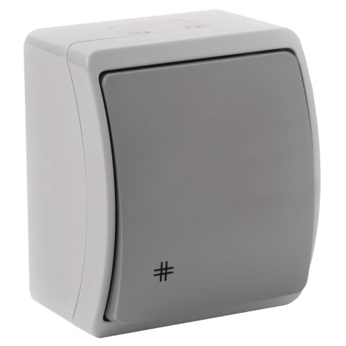 Łącznik krzyżowy n/t AQUATIC IP44 szary-grafit, 10 szt. OR-OE-7103/GR/10 ORNO