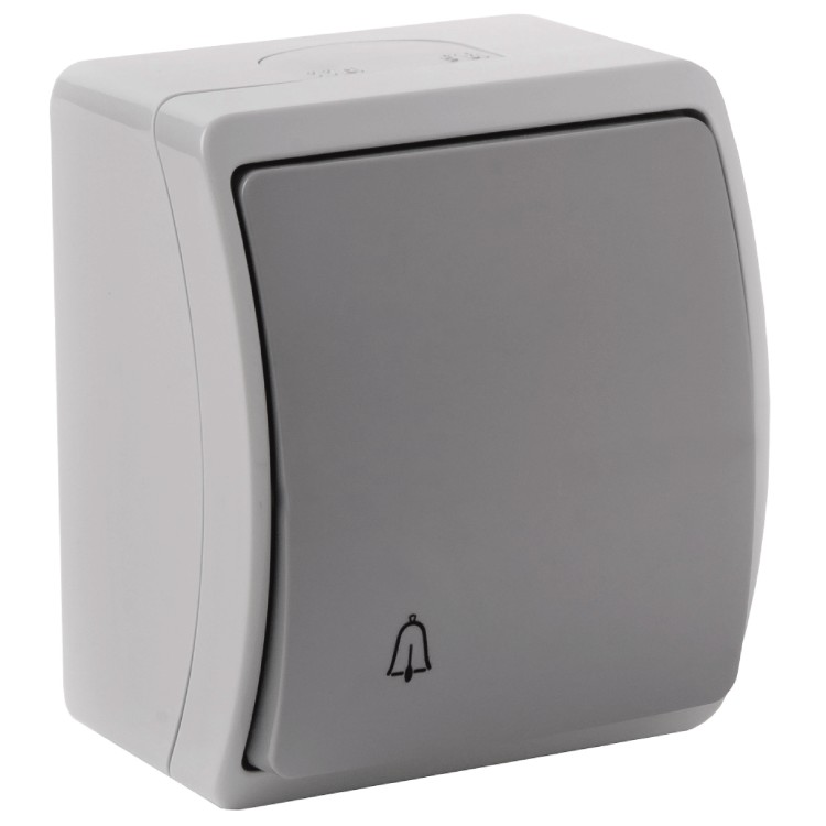 Przycisk dzwonek n/t AQUATIC IP44 szary-grafit, 10 szt. OR-OE-7104/GR/10 ORNO