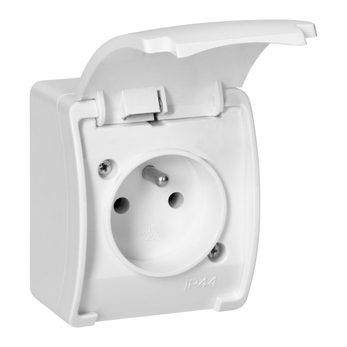 Gniazdo pojedyncze 2P+Z AQUATIC IP44 biały OR-OE-7105/W ORNO