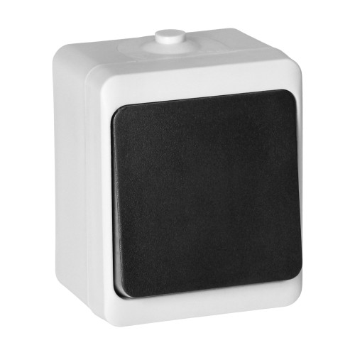 Przycisk dzwonek AQUATIC MINI IP54, 10A, 230V AC, biało-czarny OR-OE-7304/WB ORNO